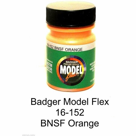 BADGER AIR-BRUSH BNSF Orange Acrylic Paint Bottle, BNSF Orange BAD16152